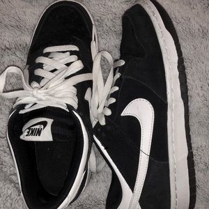 Black Suede Nike Air Force 1’s . Women’s 7.5